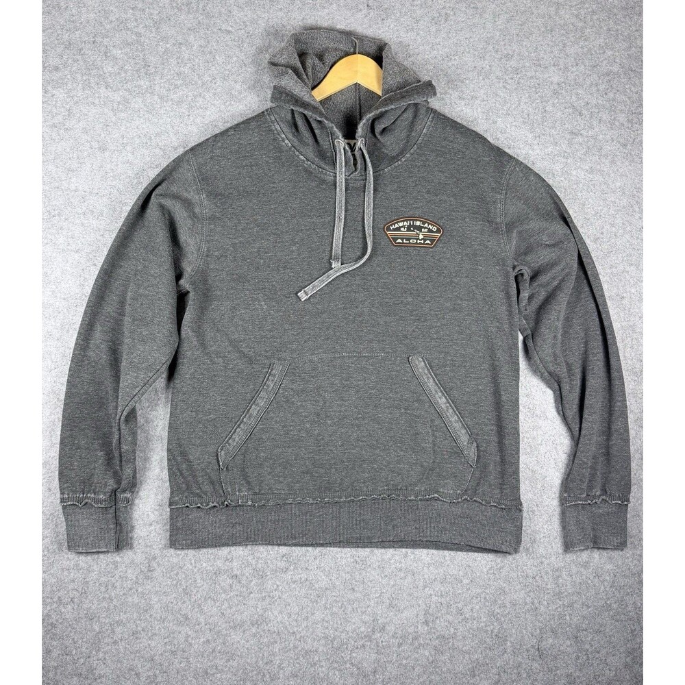 Blue 84 Men’s L Hawaii Island Hilo Aloha Hoodie Gray Pullover